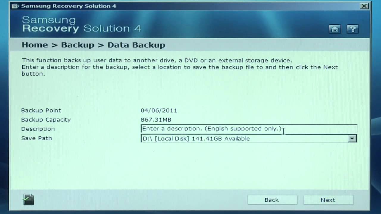 samsung recovery solution 4